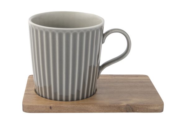 Набор из 2-х кружек Время отдыха, красная и серая, 0,38 л Easy Life