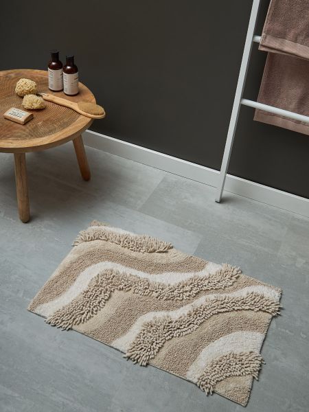 Коврик для ванной sands бежевого цвета из коллекции ethnic Tkano