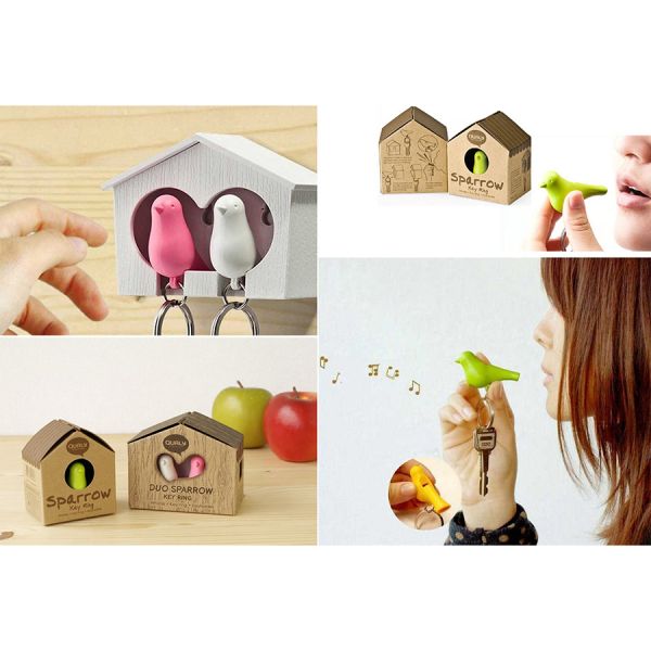 Держатель для ключей sparrow белый/зеленый