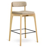 Стул полубарный aska рогожка ясень/бежевый