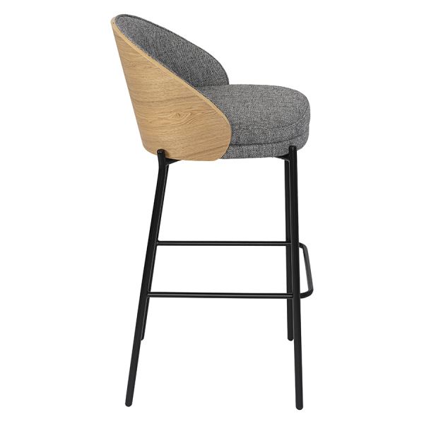 Стул барный cloud, рогожка, грифельно-серый Bergenson Bjorn