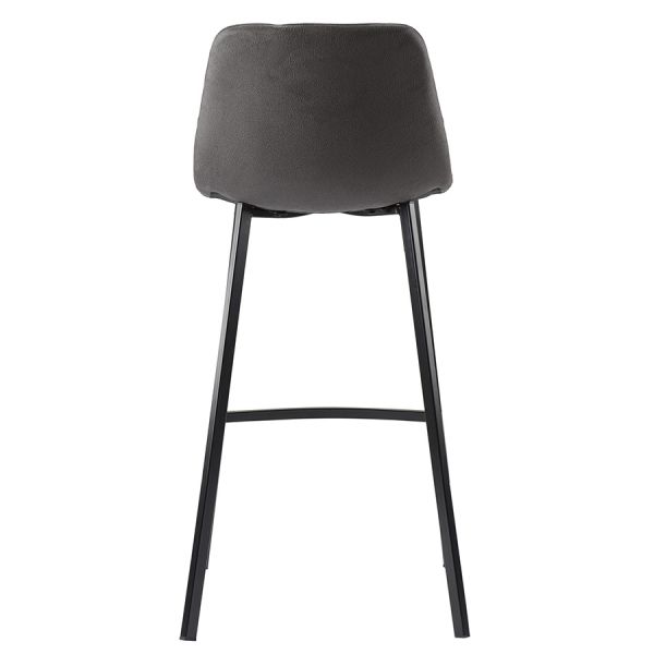 Стул барный Hugh экокожа темно-серый Bergenson Bjorn