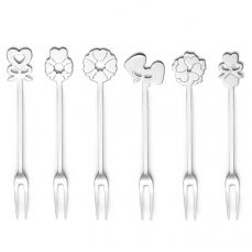 Набор из 6 вилок для закусок cutlery love, стальные Guzzini