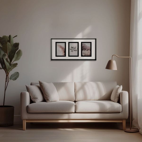 Рамка для фотографий pleasant moments, 24х49 см, белая/черная Bergenson Bjorn