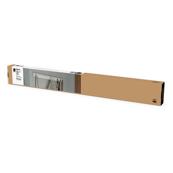 Вешалка настенная flip, 81 см, 8 крючков, белая Umbra