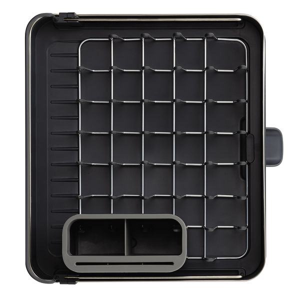 Сушилка для посуды раздвижная extend steel серая