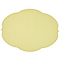 Салфетка подстановочная овальная flowers 48,8х36 см, желтая Guzzini