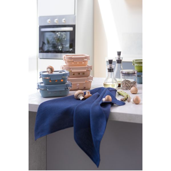 Контейнер для запекания, хранения и переноски продуктов в чехле, 370 мл, бежевый Smart Solutions