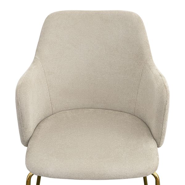 Стул dwight, фактурный шенилл, светло-бежевый Bergenson Bjorn