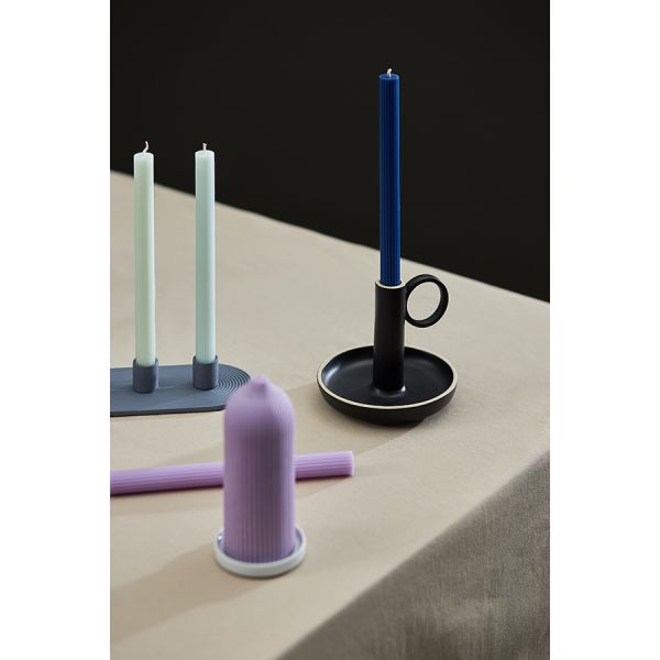 Свеча декоративная цвета лаванды из коллекции edge, 16,5см Tkano