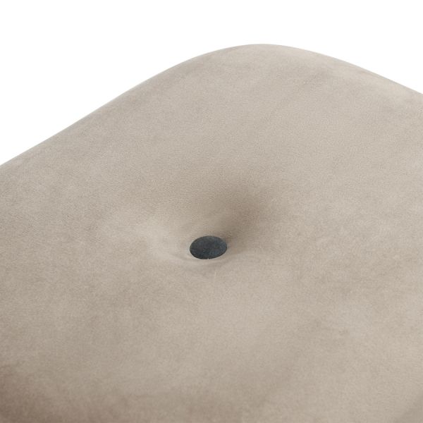 Пуф pea, велюр, бежевый/темно-серый Bergenson Bjorn