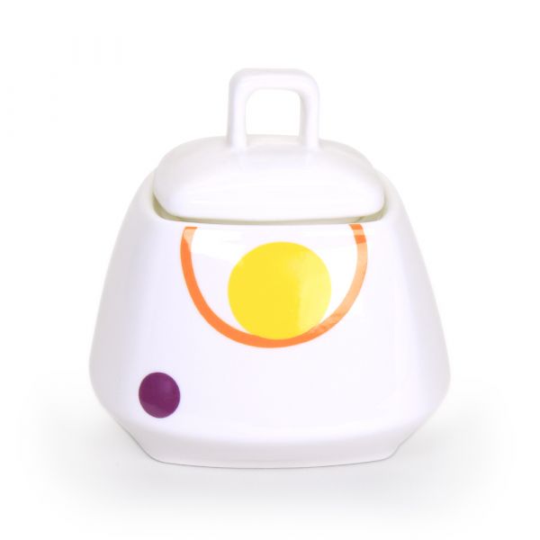 Чайный сервиз АККУ Круги из костяного фарфора на 6 персон 15 предметов