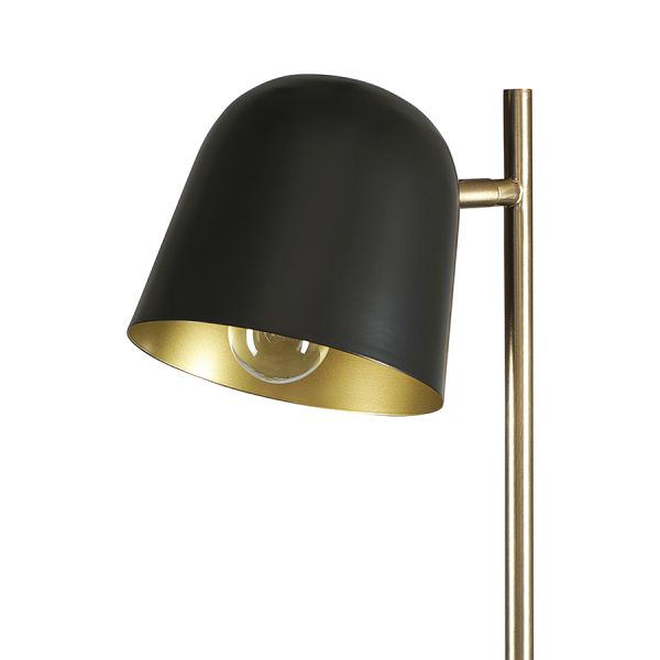 Торшер enkel kopp 142 см черный/золотистый Bergenson Bjorn