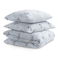 Комплект постельного белья из сатина с принтом 'Полевые цветы' из коллекции russian north, 200х220 см Tkano