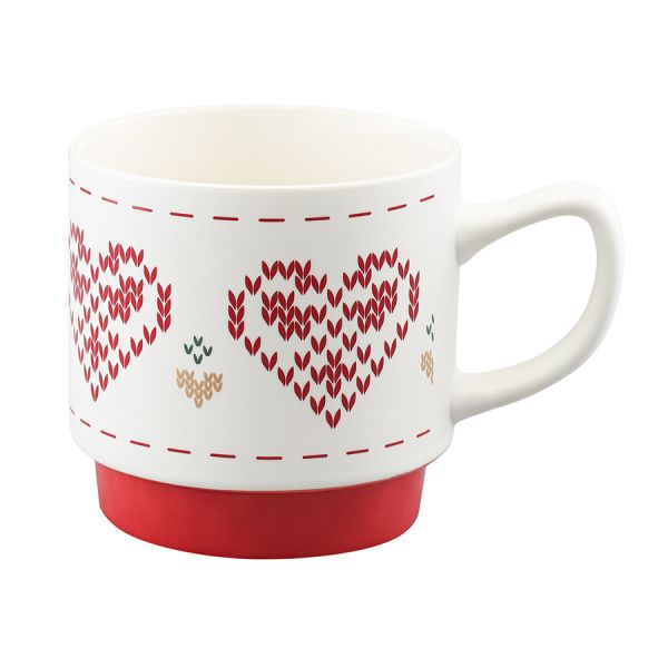 Набор из четырех кружек knitted tale из коллекции new year essential, 380 мл Tkano