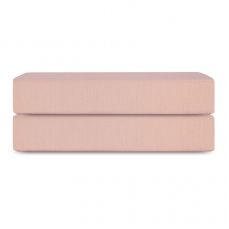Простыня на резинке из премиального сатина цвета пыльной розы из коллекции essential, 200х200х30 см Tkano
