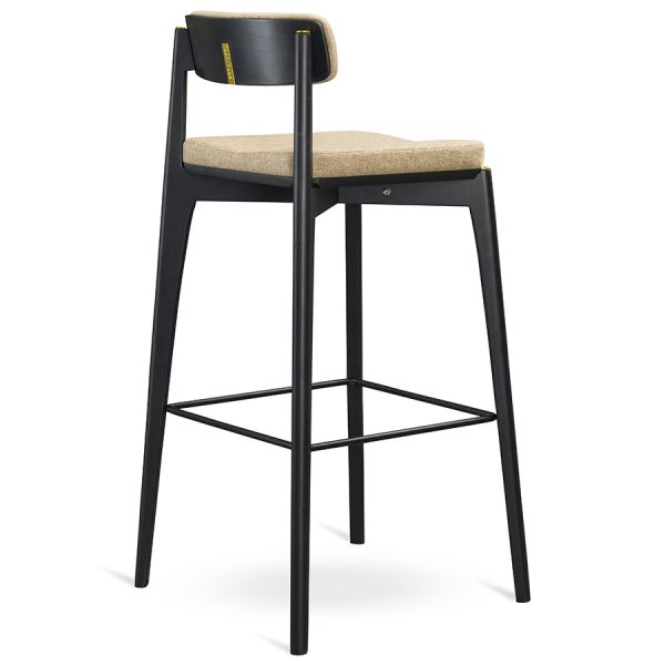 Стул барный aska рогожка черный/бежевый Latitude