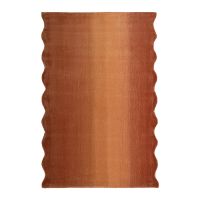 Ковер из шерсти over horizon терракотового цвета из коллекции trendy ruffles Tkano