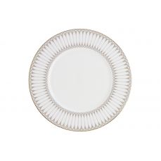 Тарелка обеденная 27 см, фарфор, белая, с золотистым кантом, Аррис Anna Lafarg Emily
