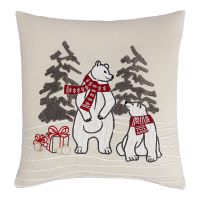 Подушка декоративная festive bears из коллекции new year essential, 45х45 см Tkano