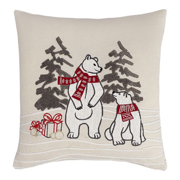 Подушка декоративная festive bears из коллекции new year essential, 45х45 см Tkano