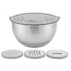 Миска стальная balance с крышкой и терками, 5 л Smart Solutions