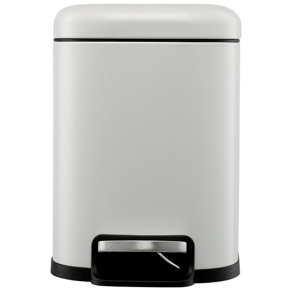 Ведро мусорное с педалью, светло-серое, 6 л Smart Solutions