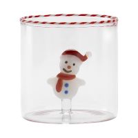 Стакан с декоративной фигуркой Снеговик из коллекции new year essential, 300 мл Tkano