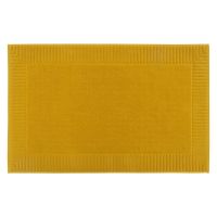 Коврик для ванной с фактурным бортиком цвета охры из коллекции essential, 50х80 см Tkano
