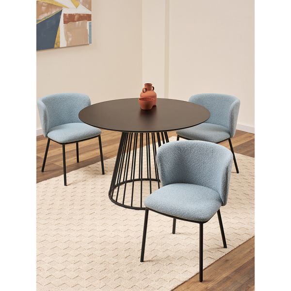 Стул foggy, букле, голубая пудра Bergenson Bjorn