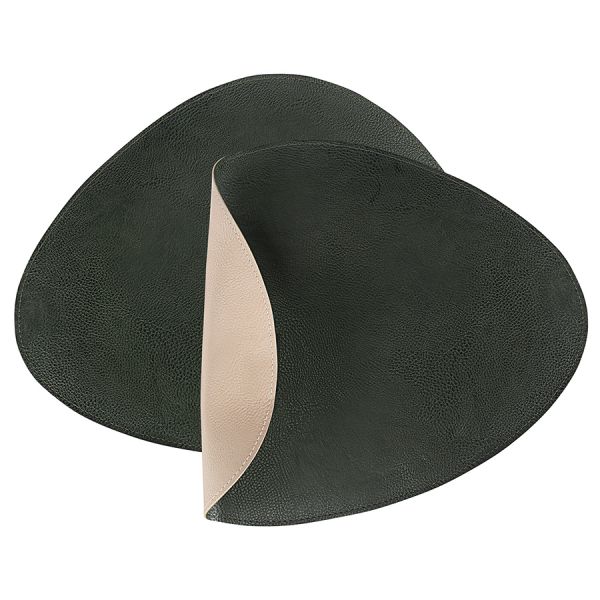 Набор из 2-х двухсторонних сервировочных салфеток drop, 33х41 см, зеленый/бежевый Liberty Jones