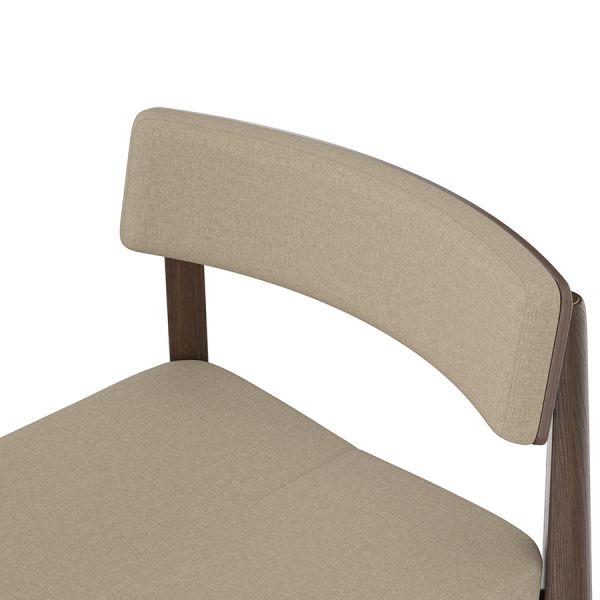 Набор из 2 барных стульев aska рогожка венге/бежевый