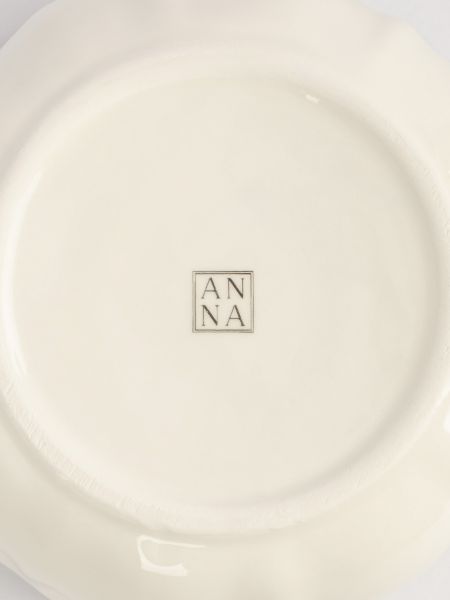 Салатник 16х6 см, 690 мл, керамика, молочный, Цветок, Gentle flower
