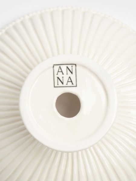 Блюдо на ножке 20х9 см, керамика, белое, Tulip ANNA LAFARG
