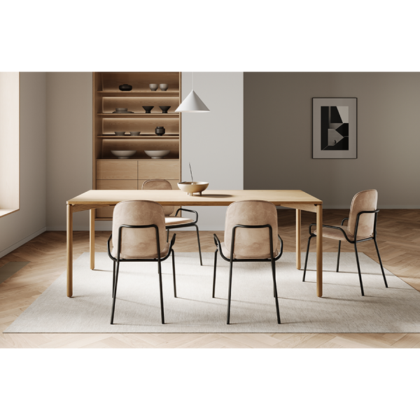 Стул ror, 2 frame, велюр, черный/бежевый Latitude