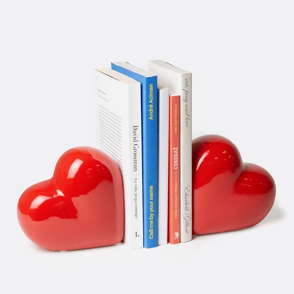 Держатель для книг love 14х14 см, красный, 2 шт Doiy
