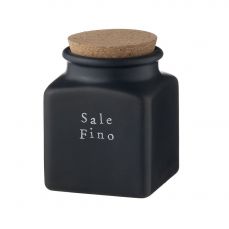 Ёмкость для соли с крышкой Nero Easy 14.5 см, Nuova Cer, 9064/4-EAB