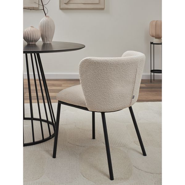 Стул foggy, букле, молочный Bergenson Bjorn