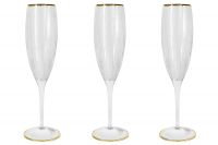 Набор бокалов для шампанского 6 шт Same «Пиза» золото 