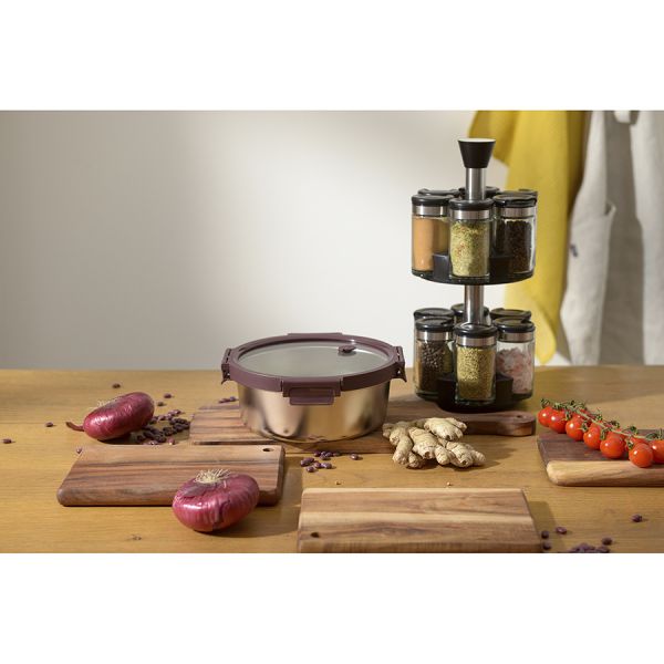 Набор из 12 банок для специй с подставкой scented jar, 100 мл