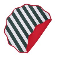 Салфетка под приборы trendy christmas зеленого цвета из коллекции new year essential, D40 см Tkano