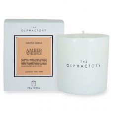 Свеча ароматическая the olphactory, white insignia, amber whisper, 60 ч Ambientair