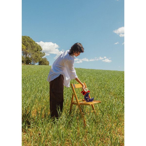 Ваза для цветов moon, 18 см, синяя Doiy