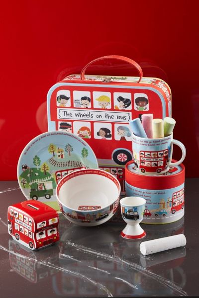 Набор посуды для сервировки CHURCHILL «Автобус» детский 4 предмета в коробке 