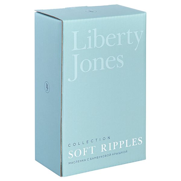 Масленка с бамбуковой крышкой soft ripples, dual glazing Liberty Jones