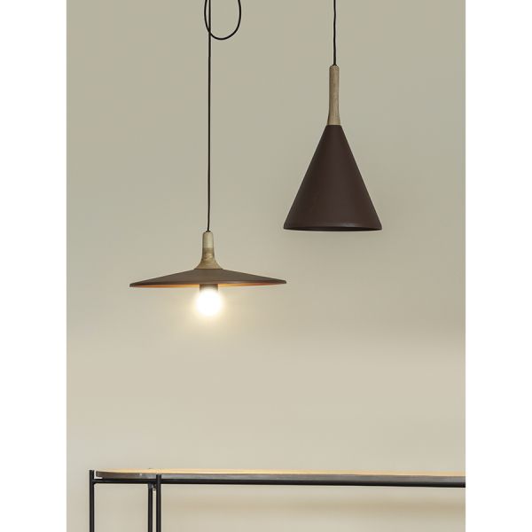 Светильник подвесной mango pyor, D40х13 см, сиреневый Bergenson Bjorn