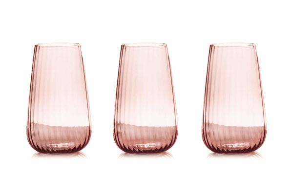 Набор стаканов для воды Opium, розовый, 0,57 л, 6 шт Le Stelle