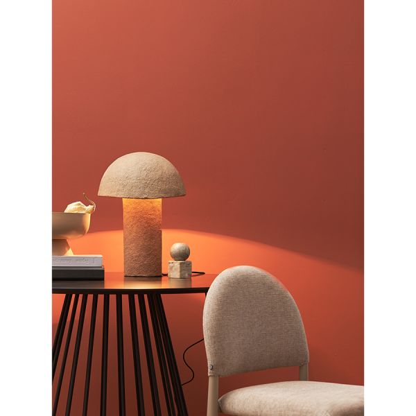 Лампа настольная texture sleek, D32х42 см, бежевая Bergenson Bjorn