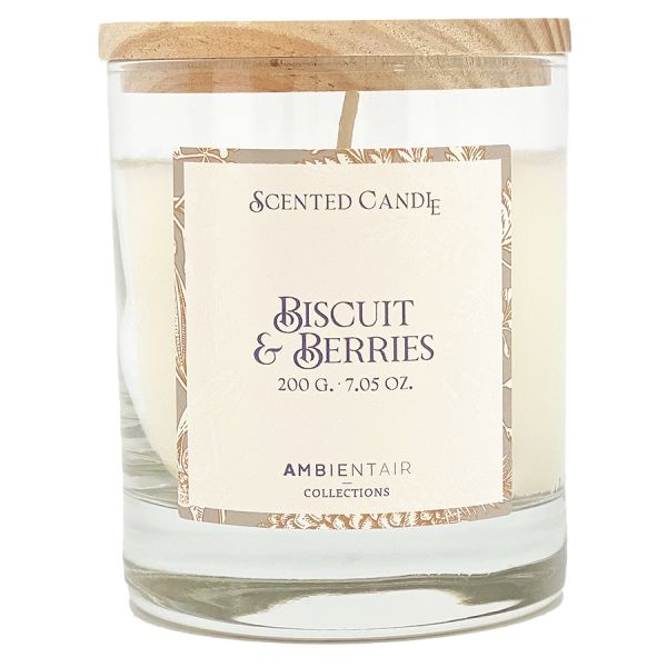 Свеча ароматическая gifting Печенье и ягоды 40 ч