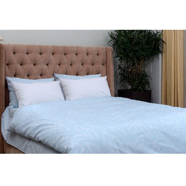 Комплект постельного белья из перкаля с принтом 'Свежесть леса' из коллекции russian north, 200х220 см Tkano